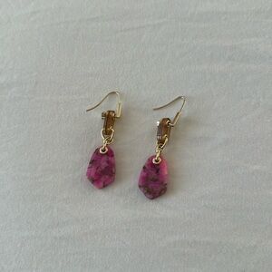 Pink dangly Kendra Scott earrings